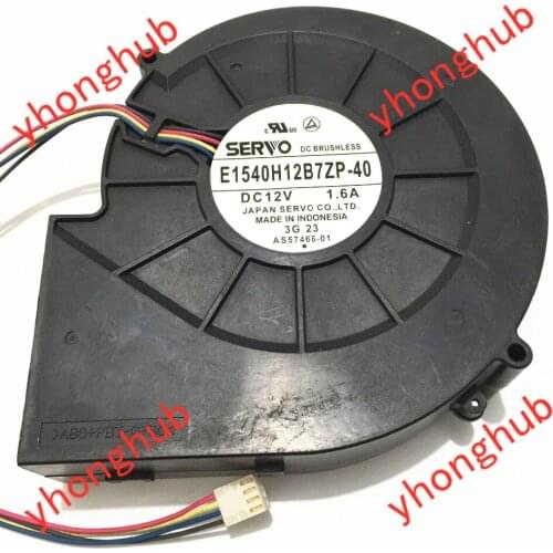 SERVO E1540H12B7ZP-40 Server Fan DC 12V1.60A 150x120x40mm 4-wire