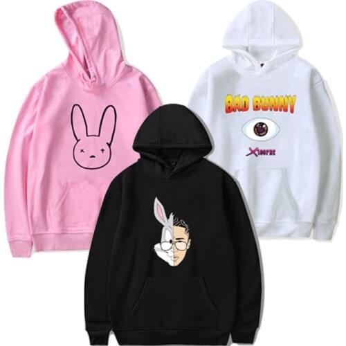 Women Fashion Casual Hoodies Bad Bunny Hoodies Men Harajuku Street Sweatshirts Autumn Sweatshirt Boys and Girls Hip Hop Hoodie