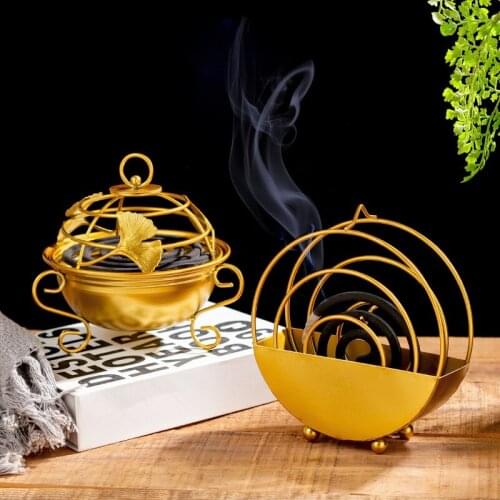 1Pc Creative Fire-resistant Metal Mosquito Coil Holder Repellent Incense Rack Home Decoration