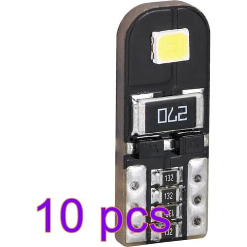 10PCS T10 W5W 2835 2SMD Car LED Canbus Bulb Interior Dome Light Universal Reading Lights NO ERROR