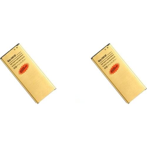 2x 4500mAh EB-BN910BBE /U/K Replacement Li-ion Gold Battery For Samsung Galaxy Note IV 4 N910F N910H N910S N910U N910L N910C