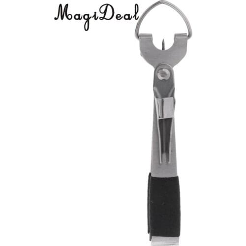 4 in 1 Stainless Steel Fly Fishing Clipper Line Nipper Cord Cutter Knot Tyer Jig Eye Cleaner 7.5cm/2.95"