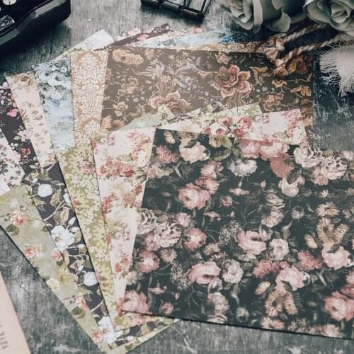 6" 12 Sheets Flowers Scrapbooking Origami Art Background Paper DIY Photo Ablum Handmade Card Making Home DecoCraft