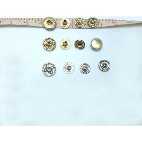 8mm Silver Snap Fasteners Snap Buttons Rivet Stud