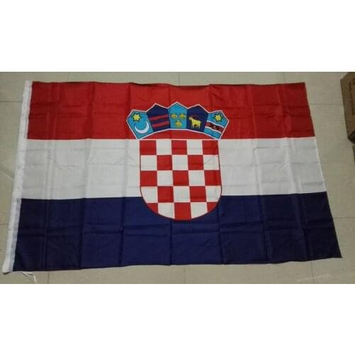Free shipping aerxemrbrae flag 90 x150cm CROATIA FLAG CROATIAN NEW EUROPE EU BANNER NEW Hanging