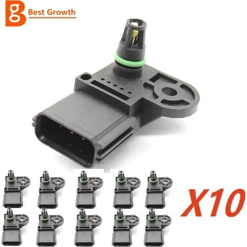 10PCS Intake Pressure MAP Sensor 0261230044 1S7A9F479AB For FORD Ecosport 2.0 16V 2003-2008 Focus Hatch 2.0 16V Free Shipping