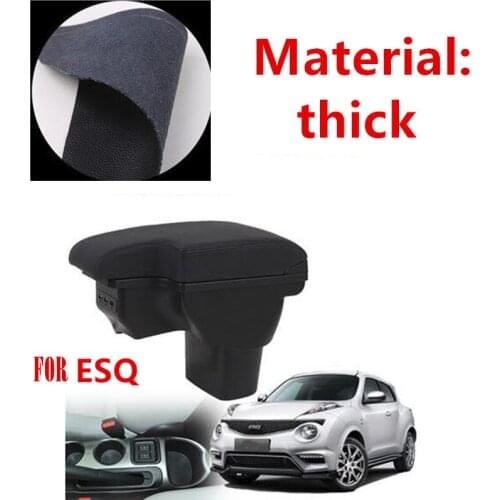 For Infiniti ESQ armrest box NISSAN juke universal car center console modification accessories double raised with USB