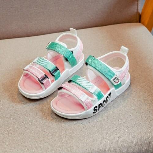 Breathable Children Shoes Sandals Unisex Soft Bottom Kids Shoes for Girl Velcro Summer Zapatillas Ninas Childrens Shoes BE50SH