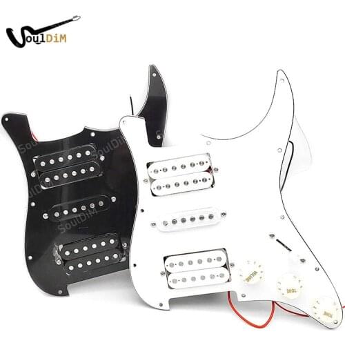 ST Style Electric Guitar Pickguard Electric Guitar Pickguard and Black HSH Loaded Prewired Scratchplate Assembly