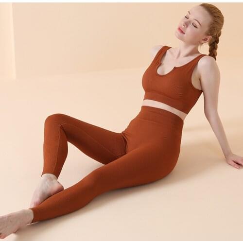 ATHVOTAR Summer Yoga Fitness Women Sets Workout Outdoors Sport Suit for Fitness Legging Women Yoga Tummy Control Crop Top