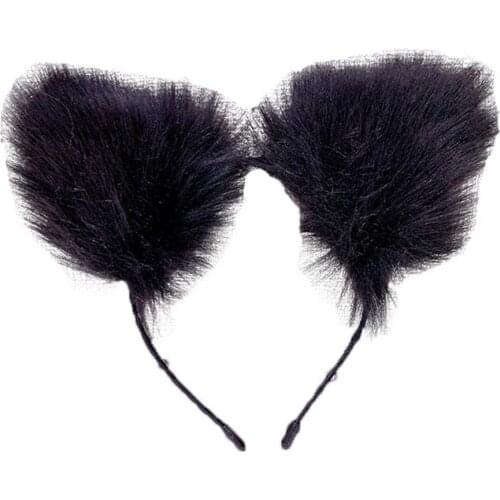 Cats Ear Head Bopper Long Plush Cute Anime Cosplay Hair Clasp Headband Party Costume Hairdressing Styling Tool