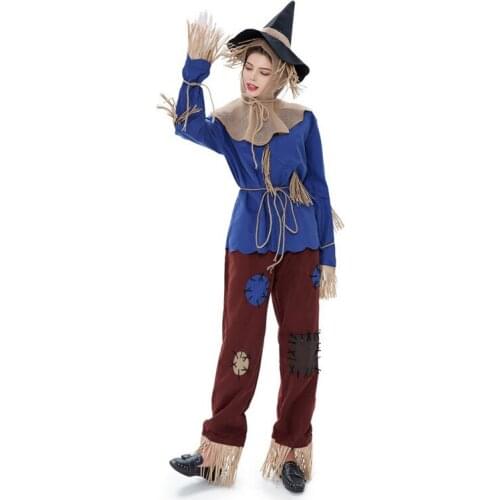 Halloween costumes for Women girl Cosplay Wizard of Oz clothes witch grass man costume cosplay costume set hot sale