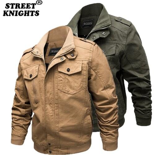 Men 2021 Winter Bomber Jacket Men Air Force Pilot Jacket Warm Men Fur Collar Men Army Tactical Fleece Jacket Drop Shipping