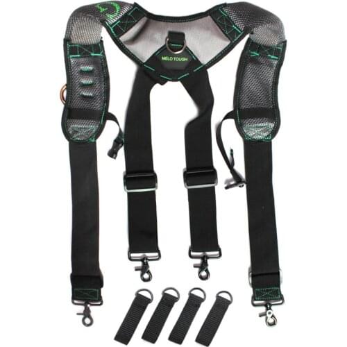 Mannen Heavy Duty Work Tool Belt Bretels Suspender Padded Braces Suspenders Men For Reducing Waist Weight Strap Tooling Pouch