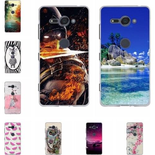 Soft TPU Silicone Case For Sony Xperia XZ2 Compact Coque 3D Paint Fundas For Sony XZ2 Compact Phone Case For Sony XZ 2 Compact