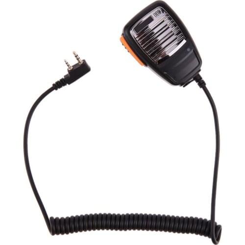 New Metal Panel Handheld PTT Mic Speaker for Baofeng UV-5R BF-888S UV5R GT-3TP Kenwood TK3107 TK3207 PUXING PX-777 Walkie Talkie