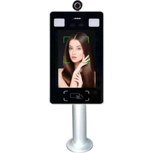 Boday temperature detection Dynamic face recognition time attendance access control 2.0 MP camera 20000 faces 7 inch wifi
