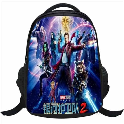 16 Inch Guardians of the Galaxy Children School Bags Orthopedic Backpack Kids School Boys Girls Mochila Infantil Catoon Bags