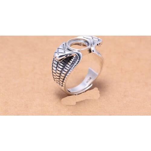 9*9mm 925 STERLING SILVER men Semi Mount Bases Blanks base blank Pad ring Setting wedding jewelry findings diy A4867