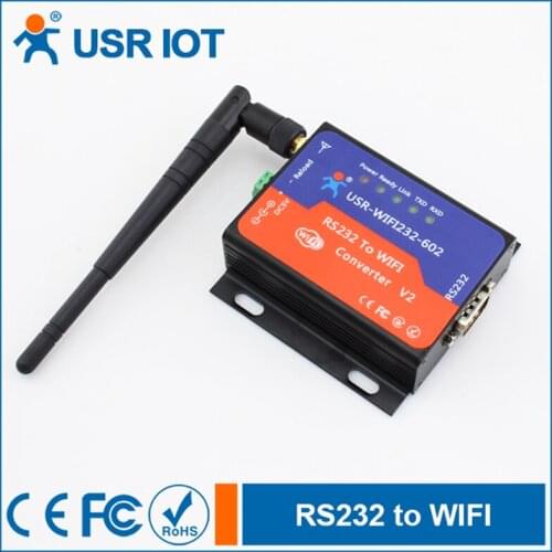 RS232 to WiFi Converter Serial to Wireless WIFI Server Module Data Transmission Device Support TCP/IP/UDP Network Protocol Q063