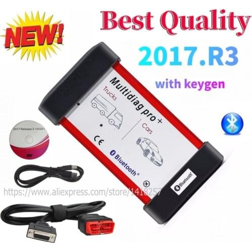 Multidiag Pro + 2017.R3 Keygen Scanner OBD2 Car Truck Diagnostic VD DS150E CDP For Car Truck Code Reader Adapter Tool