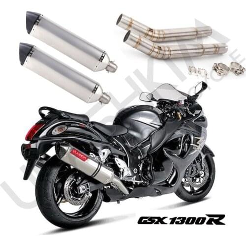 Motorcycle Modified Exhaust Pipe GSX1300R Middle Section 2008-2015 GSX1300R Air Exhaust Pipe Suit