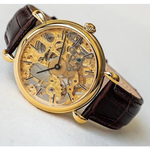 SUGESS Mens Gold Watch