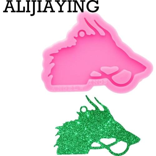 DY0681 Super Glossy Resin Dragon head Silicone Mold Epoxy Craft Molds DIY for Resin Crafting Mould Not Sticky