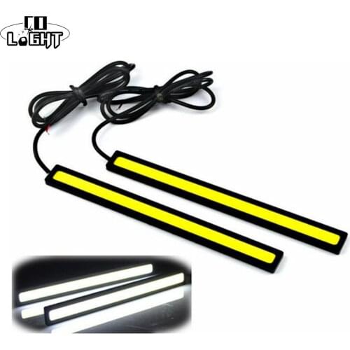 CO LIGHT 2PCS 17CM COB DRL LED Daytime Running Light Auto Lamp External Lights For Universal Car Waterproof Light Bars Fog Lamp