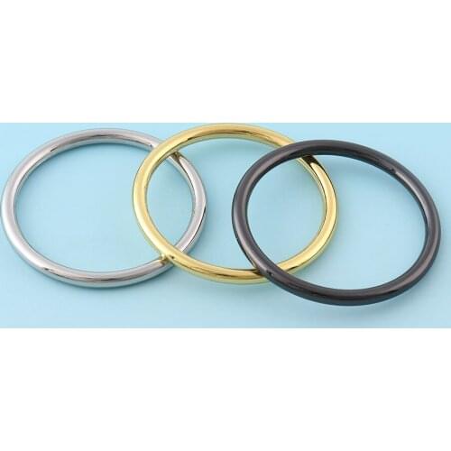 Gold O Buckles 50mm Metal O Rings Belt buckles Round O buckles Belt Strap Buckles Bag notions Strong O rings