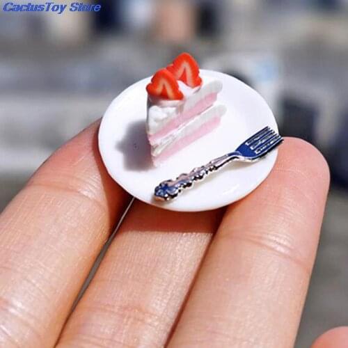 1:12 Dollhouse Miniature Simulation Cake Model Decorative Craft Toys Accessories