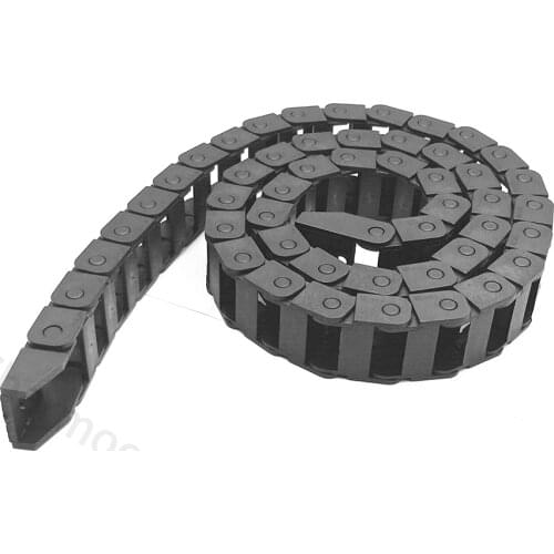 1m Cable Drag Chain Plastic Transmission Drag Chain For Machine Wire Carrier With End Connectors For Cnc Router Machine Tool