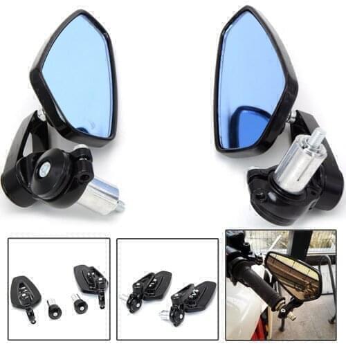 1 Pair Mirror Motorcycle Aluminum 7/8" 22mm Bar End Side Rearview Mirror Universal Motorbike Bike Handlebar Rear View Mirrors