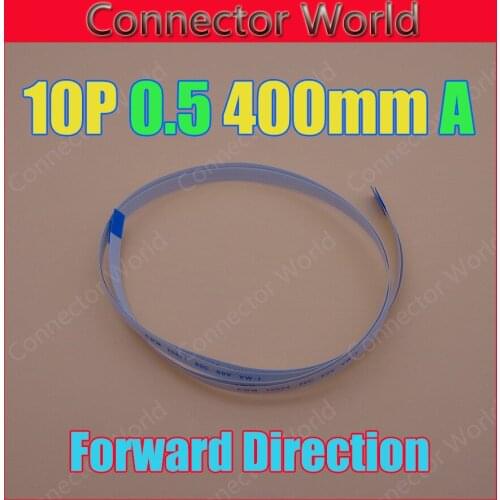 2-100PCS/LOT FFC FPC 10pin flat flexible cable 0.5mm pitch 10 pin forward Length 200mm Width 5.5mm Ribbon 10p Flex Cable