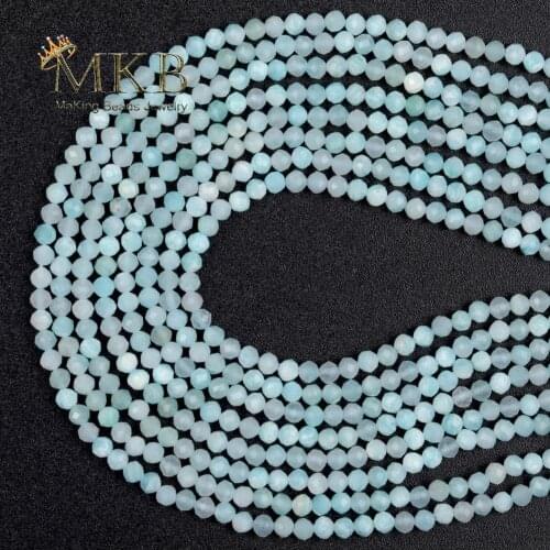 2 3 4mm Natural Stone Faceted Amazonite Beads For Jewelry Making Loose Beads Diy Bracelet Necklace Accessories 15