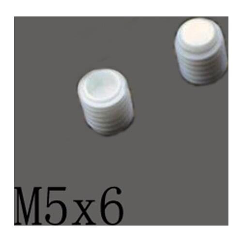 2pcs M5x6mm Inner Hexagon Stuffy Screw Ceramic Insulated Bolt High Temperature Corrosion Resistance Zirconin