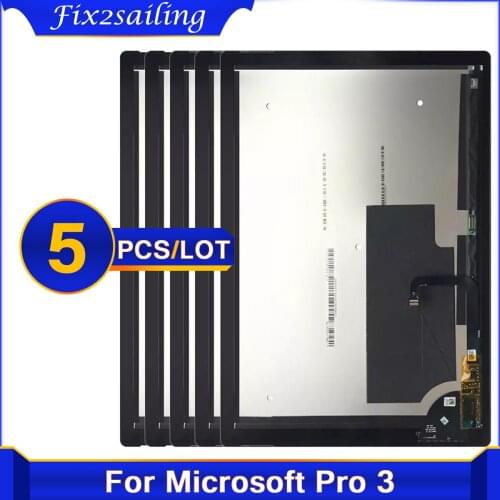 5Pcs/lot For Microsoft Surface pro 3 LCD Display Touch Screen Digitizer Assembly Replacement For Surface pro 3 LCD Original 1631