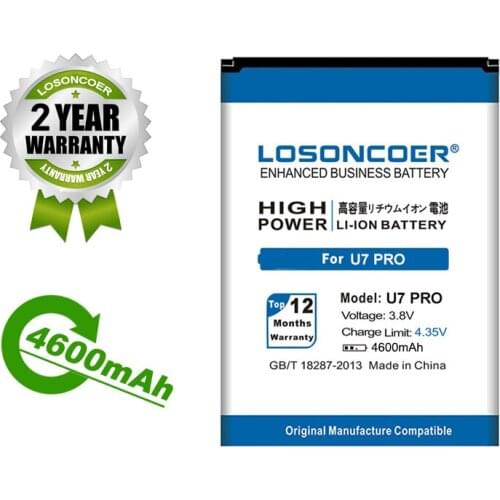LOSONCOER Battery 4000mAh for BQ BQS-5505 / BRAVIS A551 Oukitel U7 Pro Battery