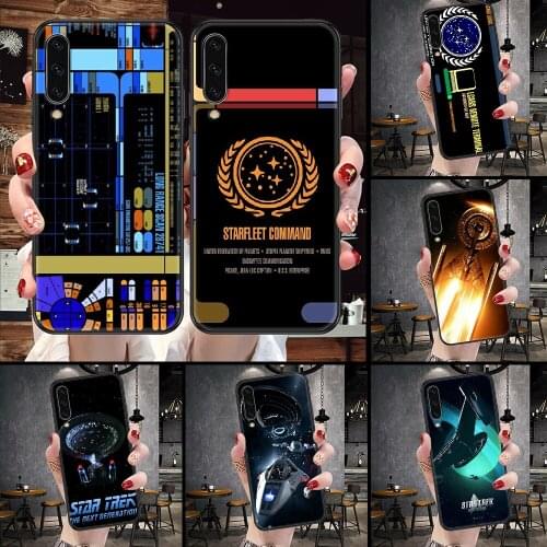 Stars and Treks Phone Case For Samsung Galaxy A 10 12 20E 21S 30 32 40 50 51 52 70 71 72 5 6 7 2016 2018 black trend back
