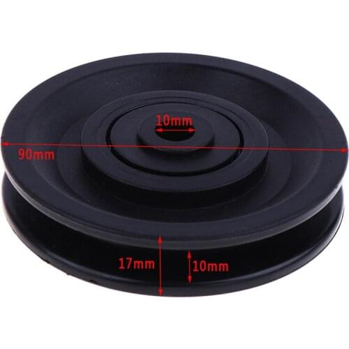 90mm Wearproof Nylon Bearing Pulley Wheel Cable Gym Universal Fitness Equipment Part High Quality Bearing Pulley hot