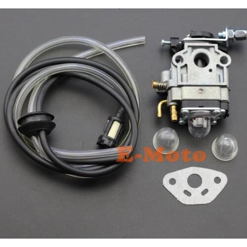 2 Stroke Carburetor Gasket Fuel Line With Primer Bulb For Kragen Zooma 23 25 26 33 36 CC Gas Scooter Pocket Bike 10mm Carb NEW