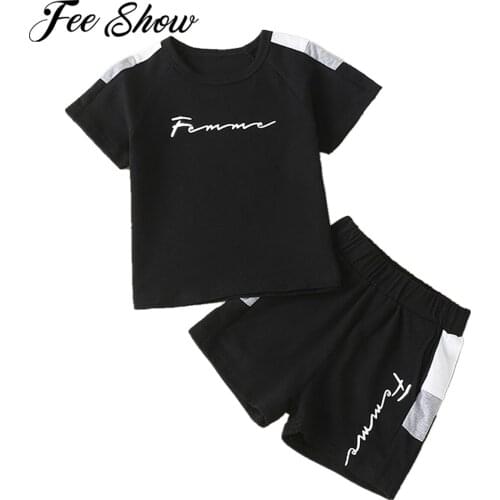 Summer Baby Boy Clothes Set Childrens Clothing T-Shirt+Shorts Suit Letter Printed Clothes Casual Sport Suits Kids Tracksuit