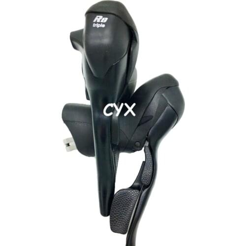 MicroNEW Road Bike 2,3X8 Speed Shifter Dual Control Levers Double Triple Derailleur Compatible for Shimano 8 Speed Shifters
