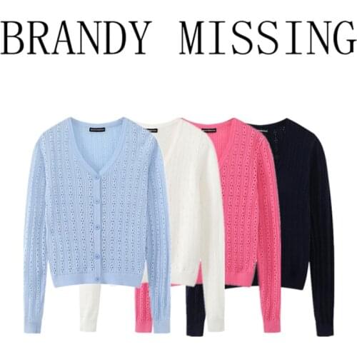 Sweet Girls Commute Knitted Cardigan 2021 Fashion Ladies V Neck Knitwear Cute Woman Short Solid Color Thin Bottoming Sweater