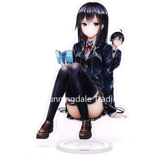 My Youth Romantic Comedy Is Wrong, As I Expected Action Figure Cosplay Anime Toys Yukinoshita Yukino Acrylic Stand Model Dolls