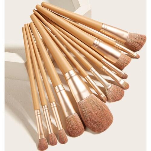 12pcs Eye Makeup Brush Set Artificial Fiber Eye Shadow Foundation Powder Eyelash Make Up Brush Cosmetic Beauty Tool Kit