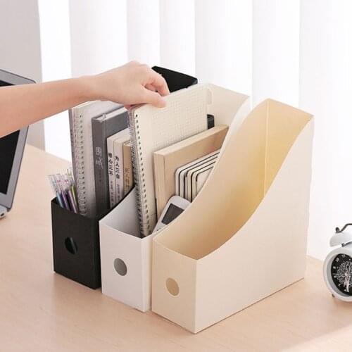 Office Document File Storage Box Folding Desktop Organizer Multi-functional Books Sundries Storage Stationery