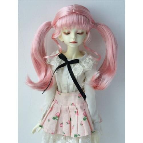 JD505 1/4 Fashion BJD Wigs Suit For Size 7-8inch MSD Soft Synthetic Mohair Hair Free Shipping Top Doll Accessories