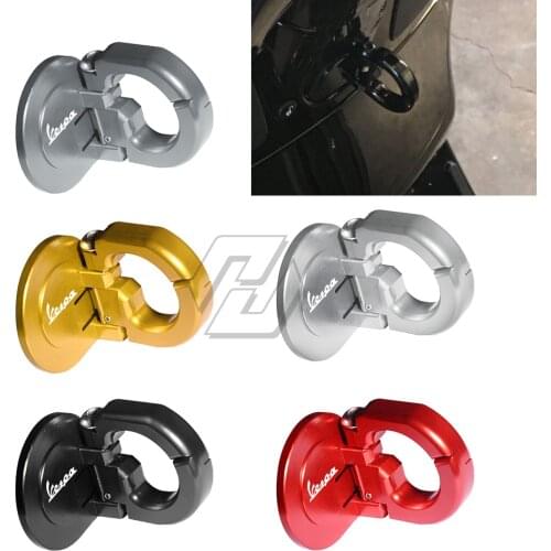 For Piaggio Vespa GTS 300 300ie GTS300 Aluminum Scooter Foldable Helmet Lock Hook