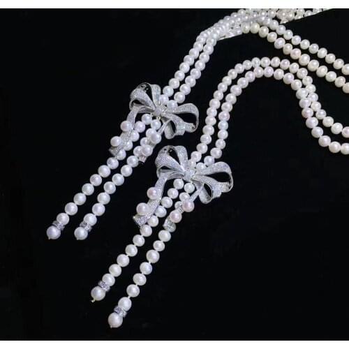 Her Home Fashion Jewelry Popular AAA Cubic Zirconia Chain Necklace ,Torque Brass BaseWith Gold Plating Womens Accessarioes